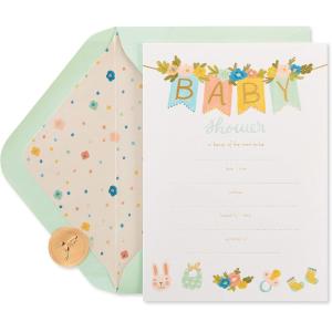 Papyrus Baby Thank You Cards with Envelopes, Floral (20-Count)(Banner)
