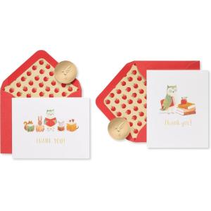Papyrus Baby Thank You Cards with Envelopes, Toy Train (12-Count)(Animals and Books)