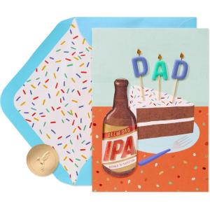 Papyrus Birthday Card for Dad (Hoppy Birthday)(FSC Beer And Cake)