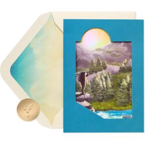 Papyrus Birthday Card for Grandson (Big Bear Hug)(FSC Silhouette Hiker)