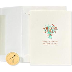 Papyrus Birthday Card for Her (Orchid in Vase)(Happy Birthday Wishes)