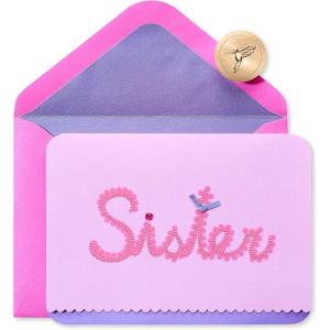 Papyrus Birthday Card for Sister from Sister (Pretty Much Everything)(Pink)