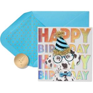 Papyrus Birthday Cards, Dogs and Banner (2-Count)(Spot-On Amazing)