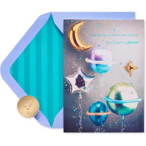 Papyrus Birthday Cards for Her, Celestial and Cake (2-Count)(Best Birthday in the Universe)