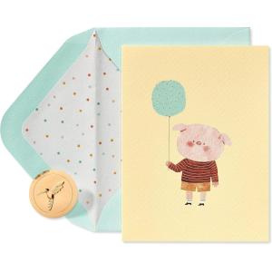 Papyrus Birthday Cards for Kids, Hedgehog and Elephant (2-Count)(Little Surprises)
