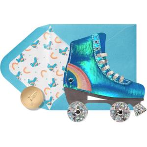 Papyrus Blank Birthday Card (Happy Birthday)(FSC Iridescent Roller Skate)
