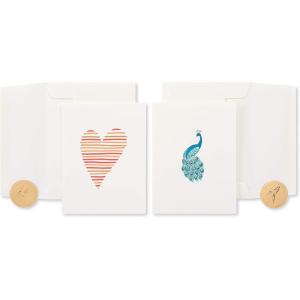 Papyrus Blank Card (Peacock)(Heart and Peacock)