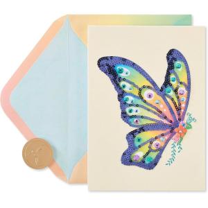 Papyrus Blank Card (Sequin Butterfly)(Sequin Butterfly)