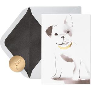 Papyrus Blank Cards with Envelopes, Gem Earring (8-Count)(Grey)