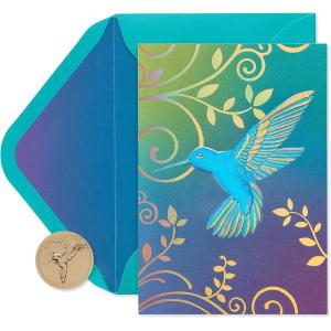 Papyrus Blank Cards with Envelopes, Gem Earring (8-Count)(Hummingbird)