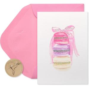 Papyrus Blank Cards with Envelopes, Stack of Macarons (14-Count)(Stack of Macarons)