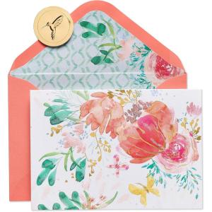 Papyrus Blank Cards with Envelopes, Watercolor Floral (10-Count)