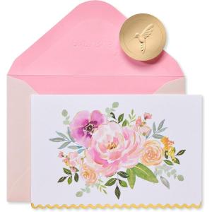 Papyrus Blank Cards with Keepsake Box, Garden Critters (20-Count)(Floral)