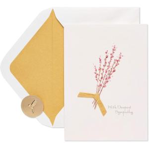 Papyrus Blank Sympathy Card (Wishing You Healing)(Deepest Sympathy)