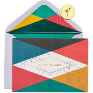 Papyrus Blank Thank You Card (Many Thanks)