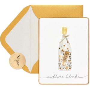 Papyrus Blank Thank You Card (Message in a Bottle)