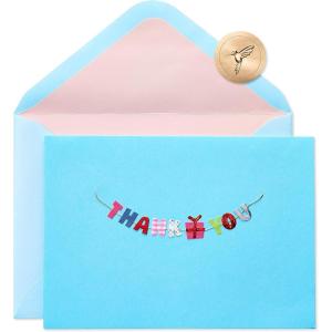 Papyrus Blank Thank You Card (Thank You Banner)