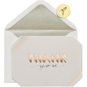 Papyrus Blank Thank You Card (Thank You Lettering)