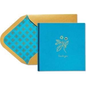 Papyrus Blank Thank You Card (Watercolor Flower)(Simply Wonderful)