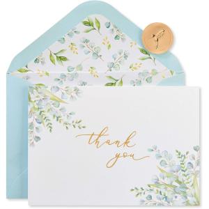 Papyrus Blank Thank You Cards with Envelopes, Floral (12-Count)(Floral – Blank)