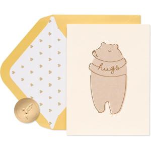 Papyrus Blank Thinking of You Card (Hugs)(FSC Bear Hug)