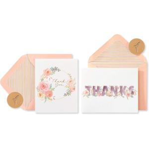 Papyrus Bridal Shower or Wedding Thank You Cards with Envelopes, Floral (20-Count)(Thank You Cards – Floral)