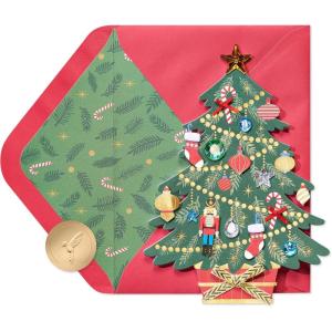 Papyrus Christmas Card (Joyful Wishes)(Jewel Christmas Tree)