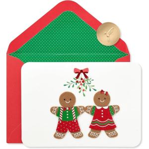 Papyrus Disney Christmas Card, Mickey and Minnie Mouse (Very Merry Christmas)(You Spice up my Holiday Season)