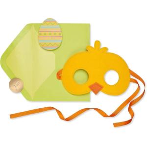 Papyrus Easter Card for Kids with Mask (Dress Up Your Easter)(FSC Chick Mask)