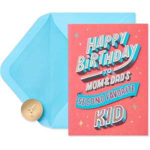 Papyrus Funny Birthday Card for Brother or Sister (From Your Favorite Sibling)(From Your Favorite Sibling)