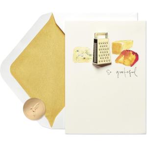 Papyrus Funny Blank Thank You Card (Big Thanks)(Cheese Grater)