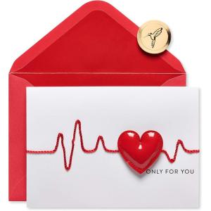 Papyrus Funny Valentines Day Card (Like You A Lot)(Heart Beat)