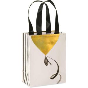 Papyrus Gift Bags with Tissue Paper (Cake and Balloon) for Birthdays, Weddings, Bridal Showers, Baby Showers and All Occasions (2 Bags, 1 Large 13″, 1 Medium 9″, 4-Sheets)(Gold Balloon)