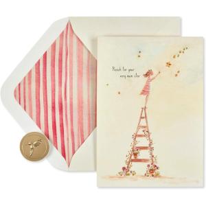 Papyrus Graduation Card (Fancy Hat)(Reach for the Stars)