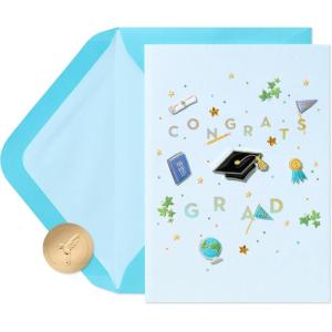 Papyrus Graduation Card for Her (Best Wishes for Bright Future)(Papyrus Graduation Card (Rock It))