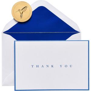 Papyrus Graduation Thank You Cards with Envelopes, Graduation Icons (20-Count)(Navy)