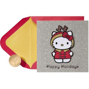 Papyrus Hello Kitty Christmas Card (Wishes for the Merriest Christmas Ever)(Wishes for the Merriest Christmas)