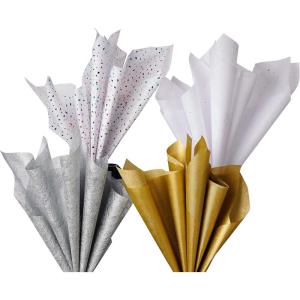 Papyrus Metallic 12 Sheet Tissue Paper (Trio) for Gifts, Decorations, Crafts, DIY and More(Metallic)