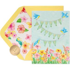 Papyrus Mother’s Day Card- Designed by Bella Pilar (Beginning to End)(FSC Banner With Birds)