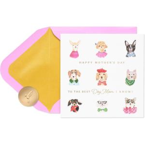 Papyrus Mother’s Day Card- Designed by Bella Pilar (Beginning to End)(FSC Dogs in Outfits)