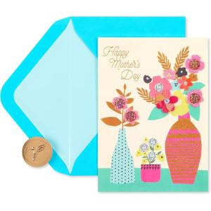 Papyrus Mother’s Day Card (Sunshine and Love)(FSC PATTERNED VASES)