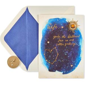 Papyrus Mothers Day Card for Wife from Husband (Beautiful Life and Family)(Brilliant Sun)
