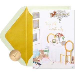 Papyrus Mothers Day Card for Wife from Husband (Our Lives Wouldn’t Be Complete)(FSC Dining Room)