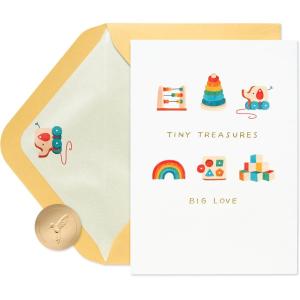 Papyrus New Baby Card (Sweet Wishes)(FSC Baby Toys Grid)