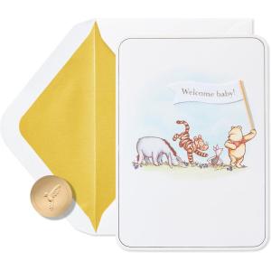 Papyrus New Baby Card (Sweet Wishes)(FSC Pooh Parade)