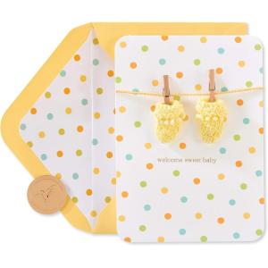 Papyrus New Baby Card (Sweet Wishes)(Warmest Welcome)