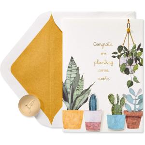 Papyrus New Home Card (Wishes for Happiness)(Planting Roots)