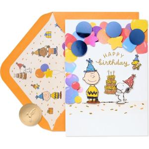 Papyrus Peanuts Birthday Card (You’re The Best)(FSC Snoopy Birthday Parade)