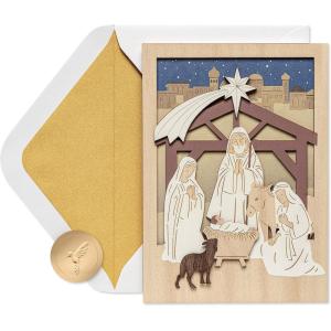 Papyrus Religious Christmas Card (A Child is Born)(A Child is Born)