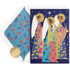 Papyrus Religious Christmas Card (God’s Love)(Patterned Angels)